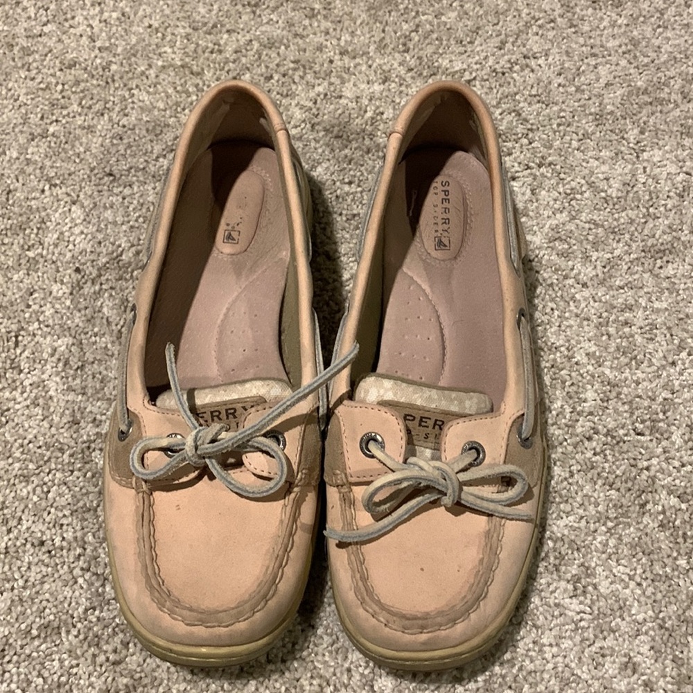 Sperry boat shoes size 8 blush pink